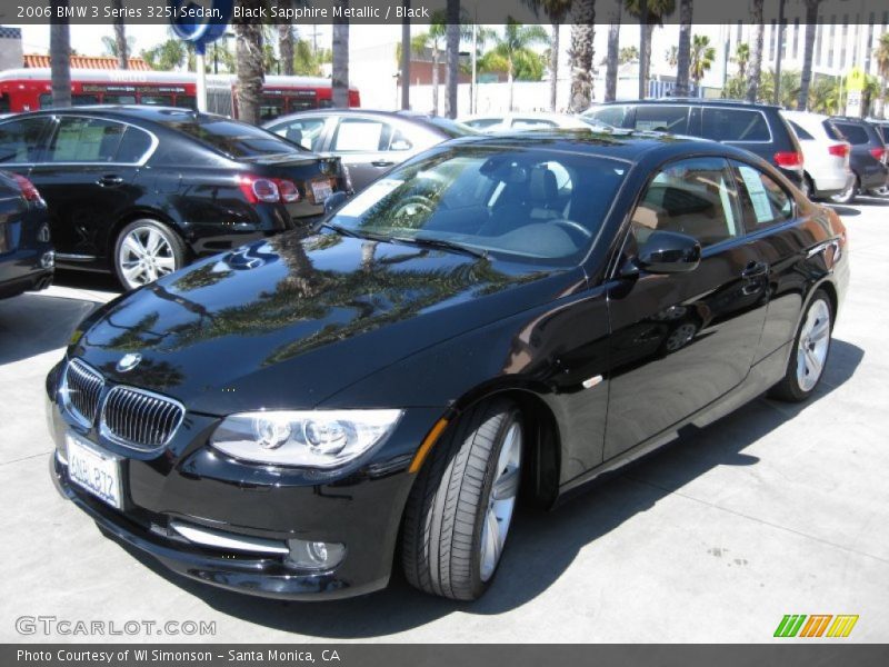 Black Sapphire Metallic / Black 2006 BMW 3 Series 325i Sedan