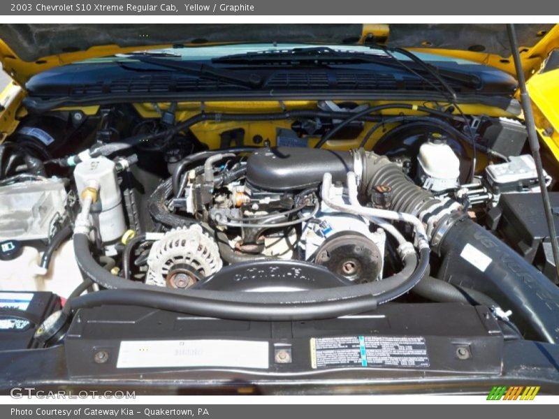 Yellow / Graphite 2003 Chevrolet S10 Xtreme Regular Cab