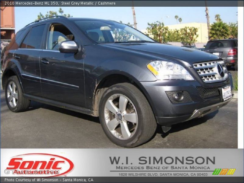 Steel Grey Metallic / Cashmere 2010 Mercedes-Benz ML 350