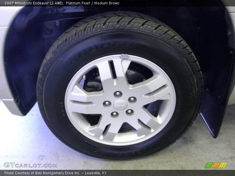 Platinum Pearl / Medium Brown 2007 Mitsubishi Endeavor LS AWD