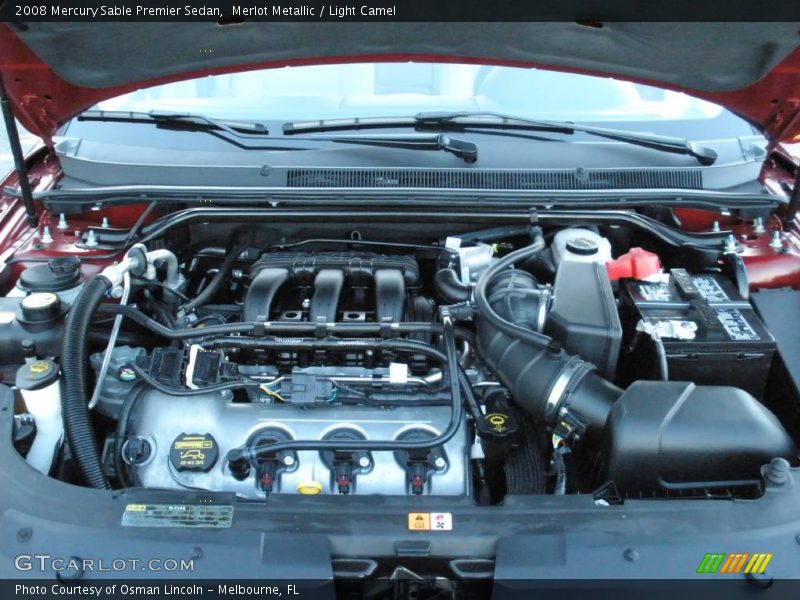 Merlot Metallic / Light Camel 2008 Mercury Sable Premier Sedan