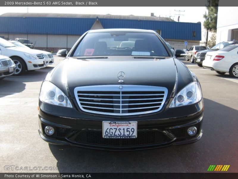 Black / Black 2009 Mercedes-Benz S 63 AMG Sedan