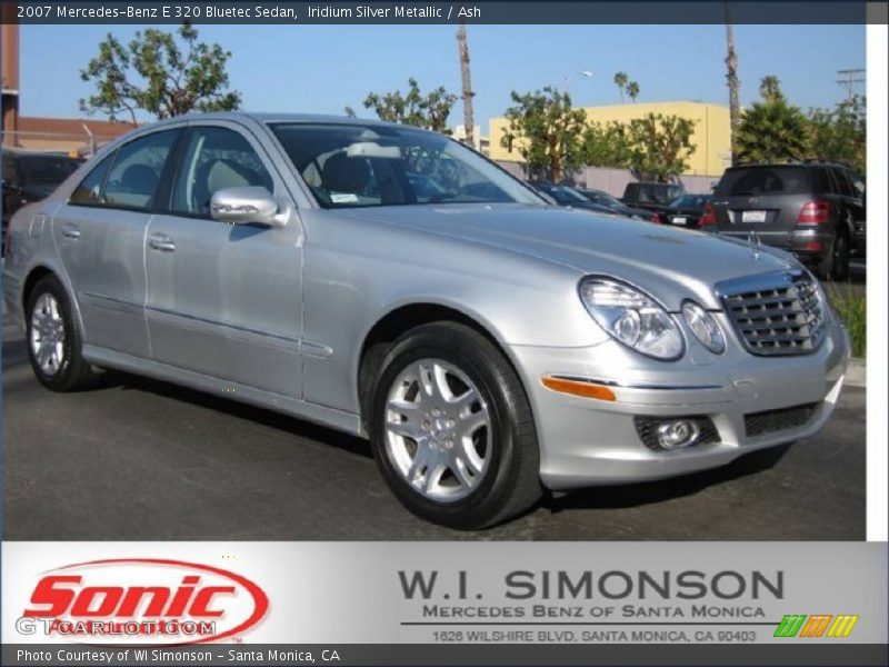 Iridium Silver Metallic / Ash 2007 Mercedes-Benz E 320 Bluetec Sedan