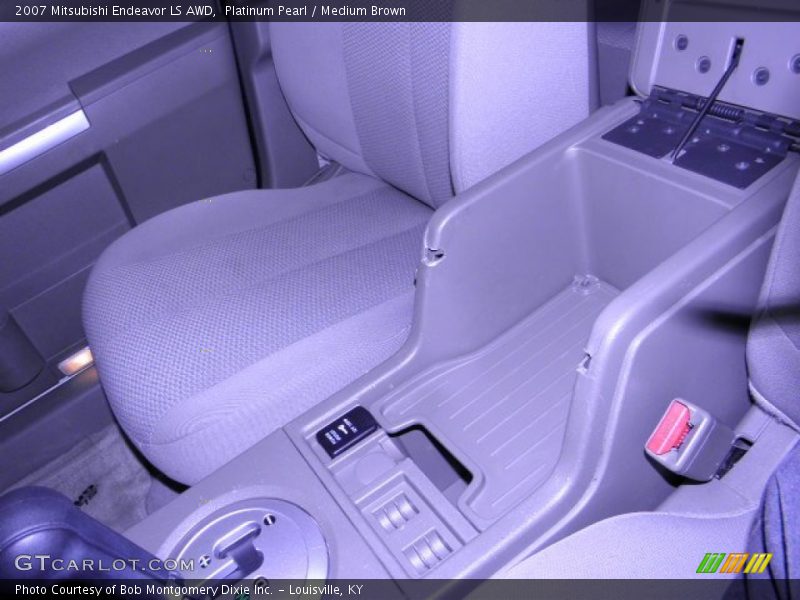 Platinum Pearl / Medium Brown 2007 Mitsubishi Endeavor LS AWD