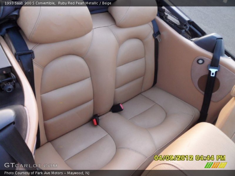 Ruby Red Pearl Metallic / Beige 1993 Saab 900 S Convertible