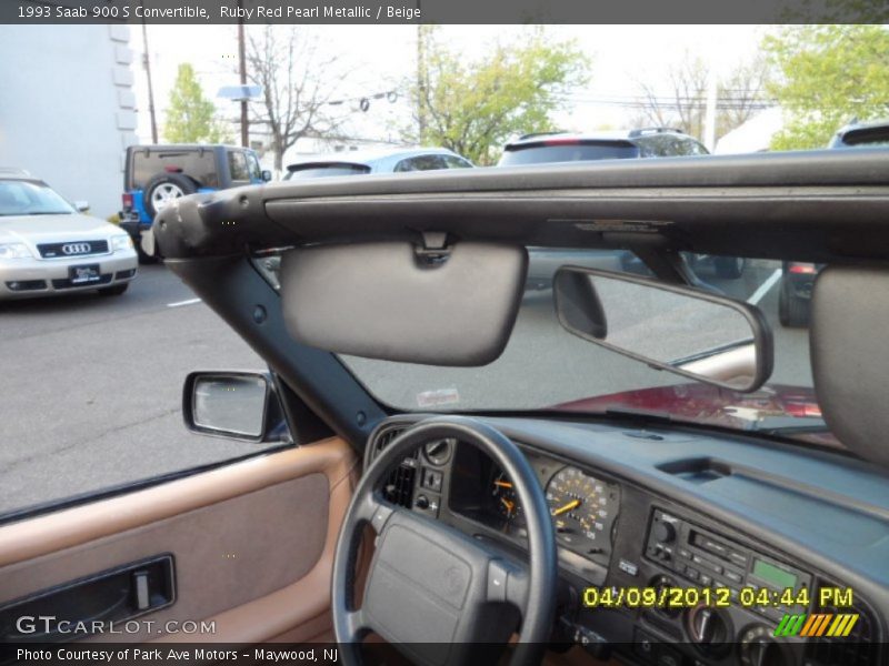 Ruby Red Pearl Metallic / Beige 1993 Saab 900 S Convertible