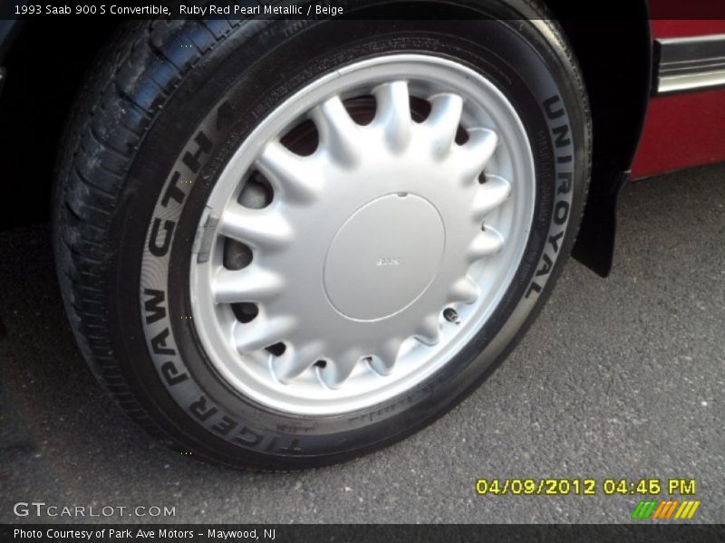 Ruby Red Pearl Metallic / Beige 1993 Saab 900 S Convertible