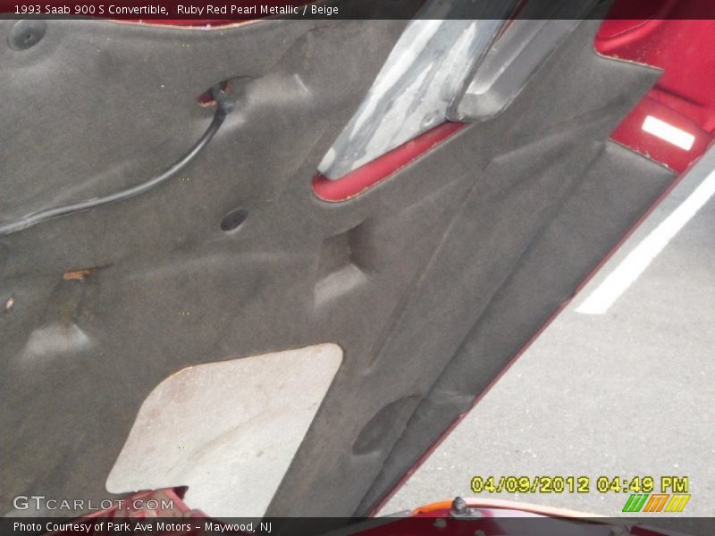 Ruby Red Pearl Metallic / Beige 1993 Saab 900 S Convertible