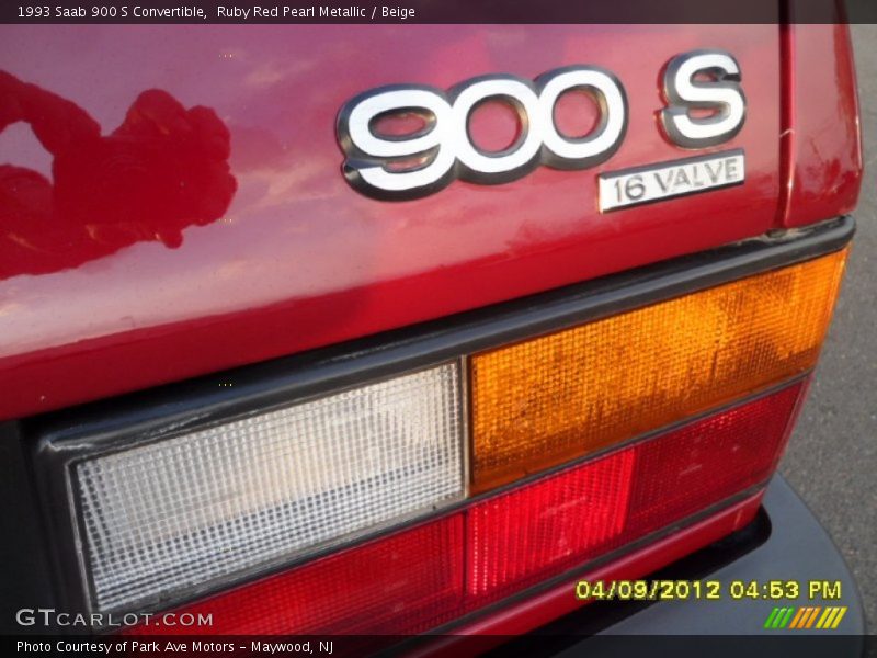 Ruby Red Pearl Metallic / Beige 1993 Saab 900 S Convertible