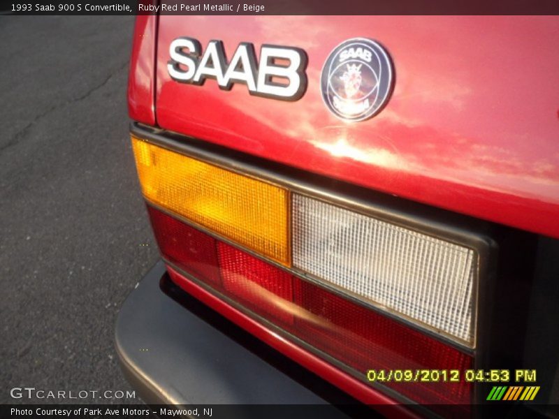 Ruby Red Pearl Metallic / Beige 1993 Saab 900 S Convertible