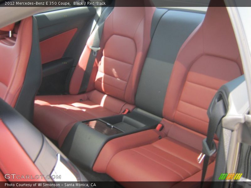 Black / Red/Black 2012 Mercedes-Benz E 350 Coupe