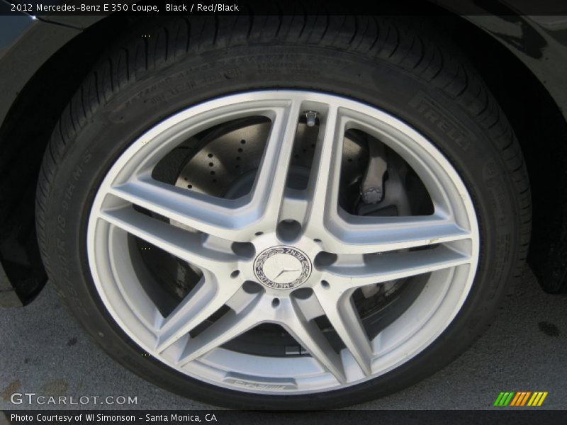 Black / Red/Black 2012 Mercedes-Benz E 350 Coupe