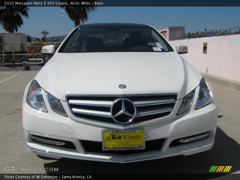 Arctic White / Black 2012 Mercedes-Benz E 350 Coupe