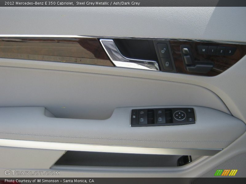 Steel Grey Metallic / Ash/Dark Grey 2012 Mercedes-Benz E 350 Cabriolet