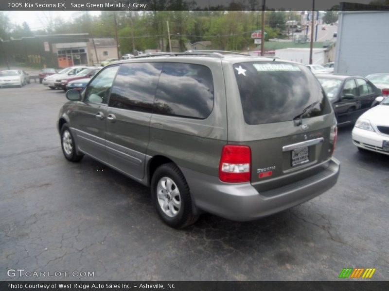 Sage Green Metallic / Gray 2005 Kia Sedona EX