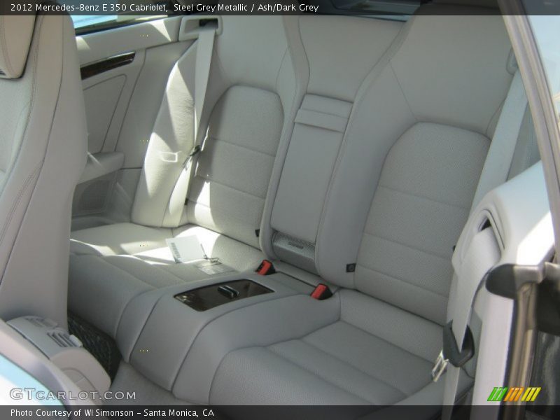 Steel Grey Metallic / Ash/Dark Grey 2012 Mercedes-Benz E 350 Cabriolet