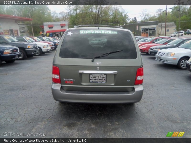 Sage Green Metallic / Gray 2005 Kia Sedona EX