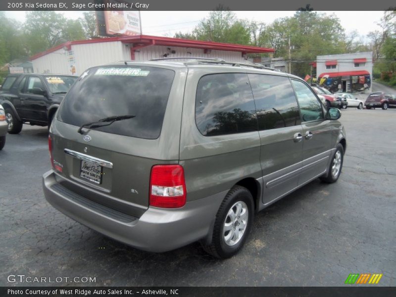 Sage Green Metallic / Gray 2005 Kia Sedona EX