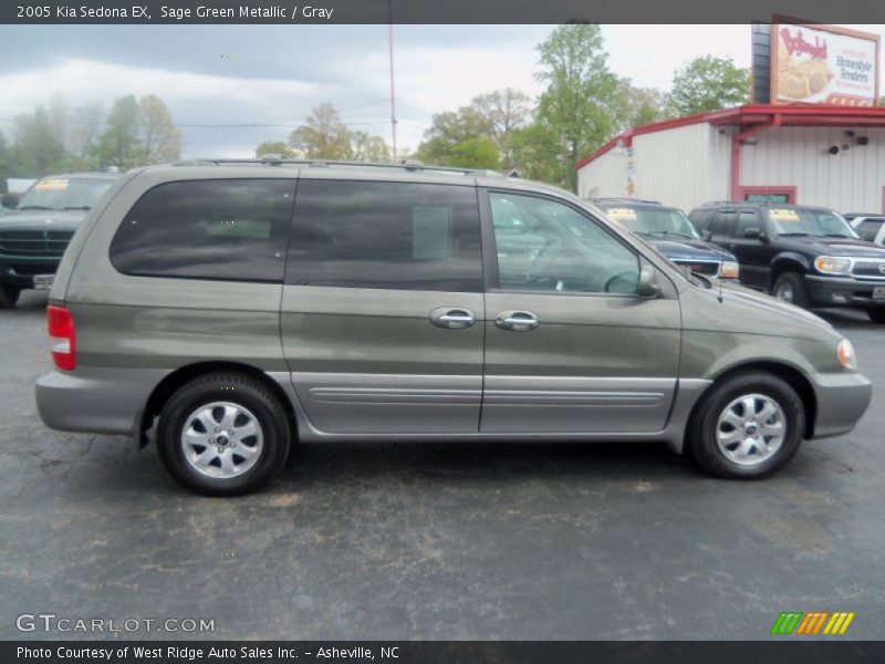 Sage Green Metallic / Gray 2005 Kia Sedona EX