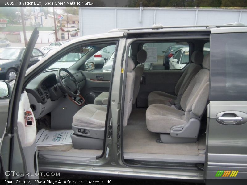 Sage Green Metallic / Gray 2005 Kia Sedona EX