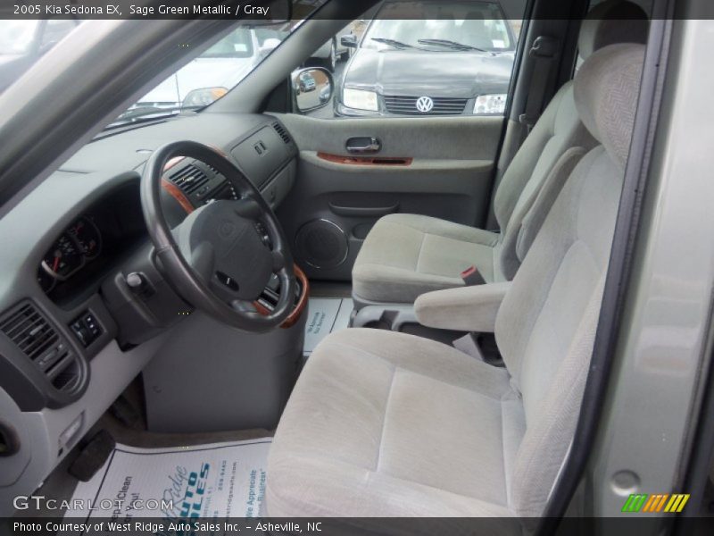 Sage Green Metallic / Gray 2005 Kia Sedona EX
