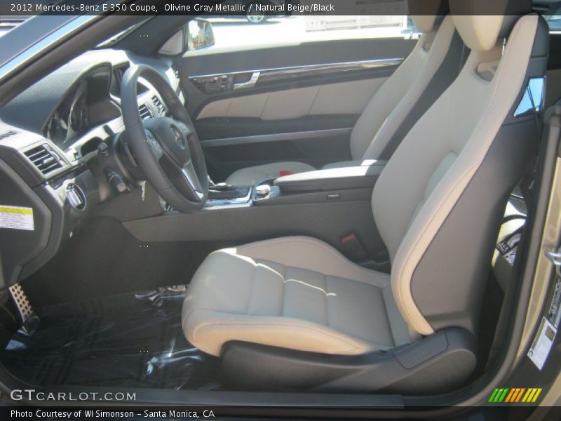 Olivine Gray Metallic / Natural Beige/Black 2012 Mercedes-Benz E 350 Coupe