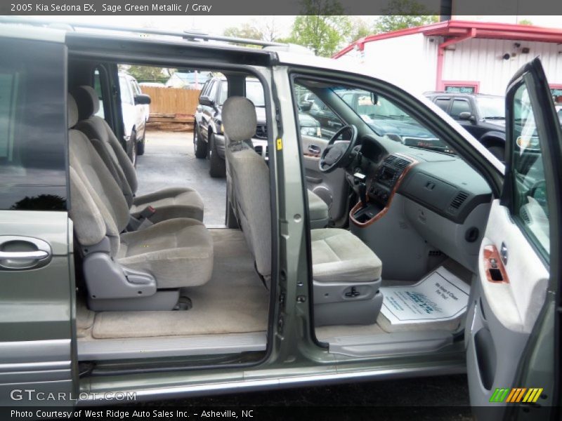 Sage Green Metallic / Gray 2005 Kia Sedona EX