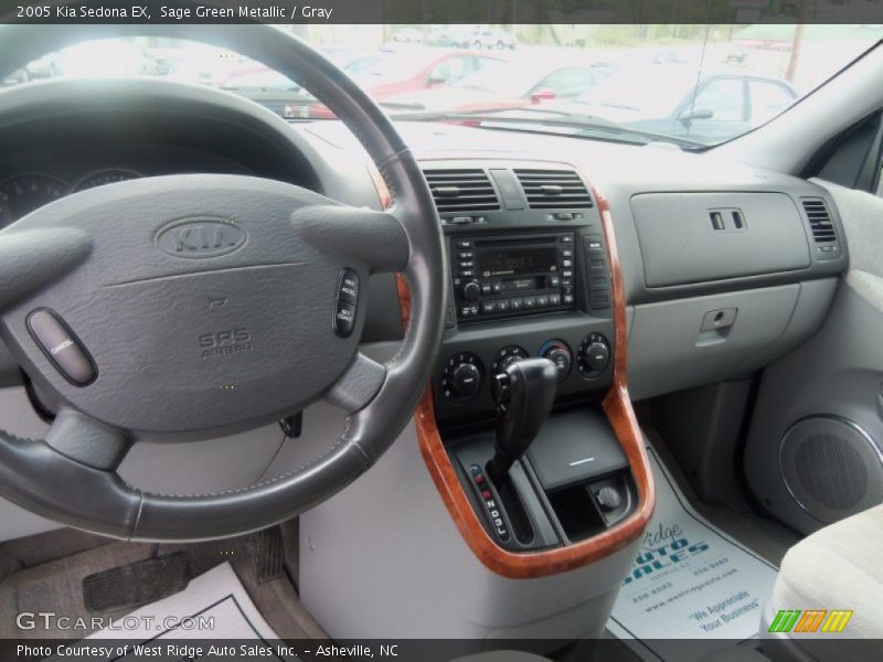 Sage Green Metallic / Gray 2005 Kia Sedona EX