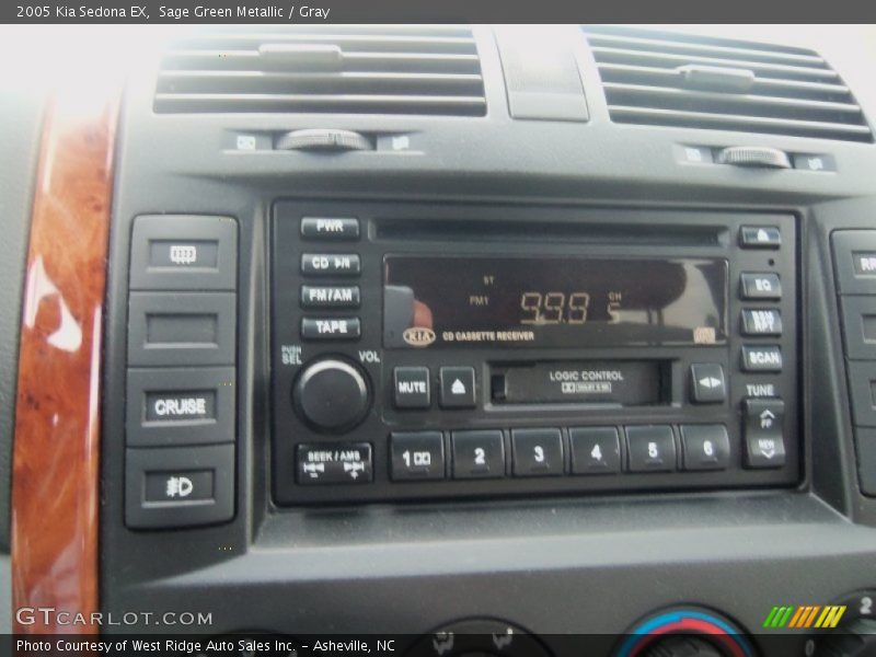 Sage Green Metallic / Gray 2005 Kia Sedona EX