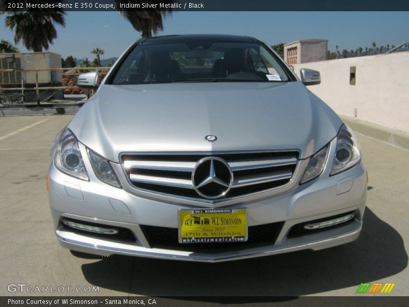 Iridium Silver Metallic / Black 2012 Mercedes-Benz E 350 Coupe