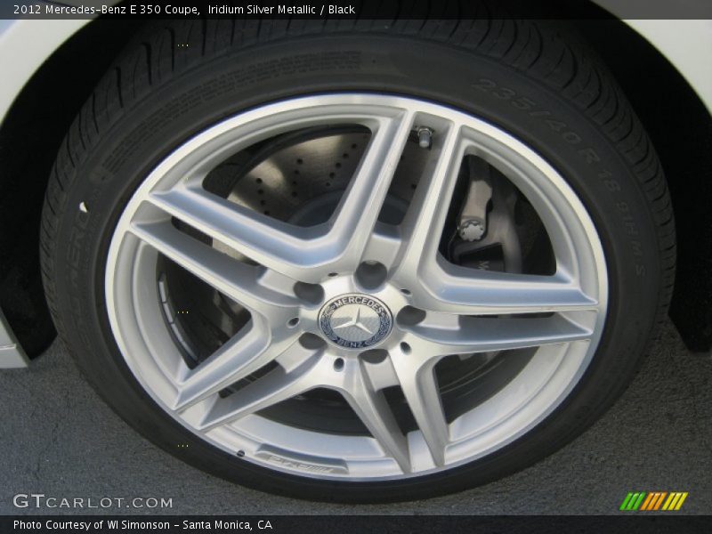 Iridium Silver Metallic / Black 2012 Mercedes-Benz E 350 Coupe