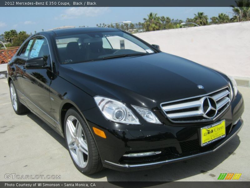 Black / Black 2012 Mercedes-Benz E 350 Coupe
