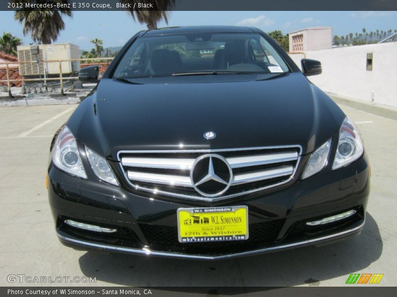Black / Black 2012 Mercedes-Benz E 350 Coupe