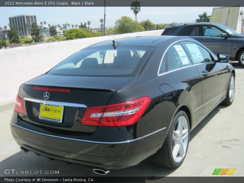 Black / Black 2012 Mercedes-Benz E 350 Coupe