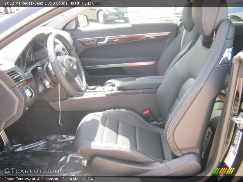 Black / Black 2012 Mercedes-Benz E 350 Coupe