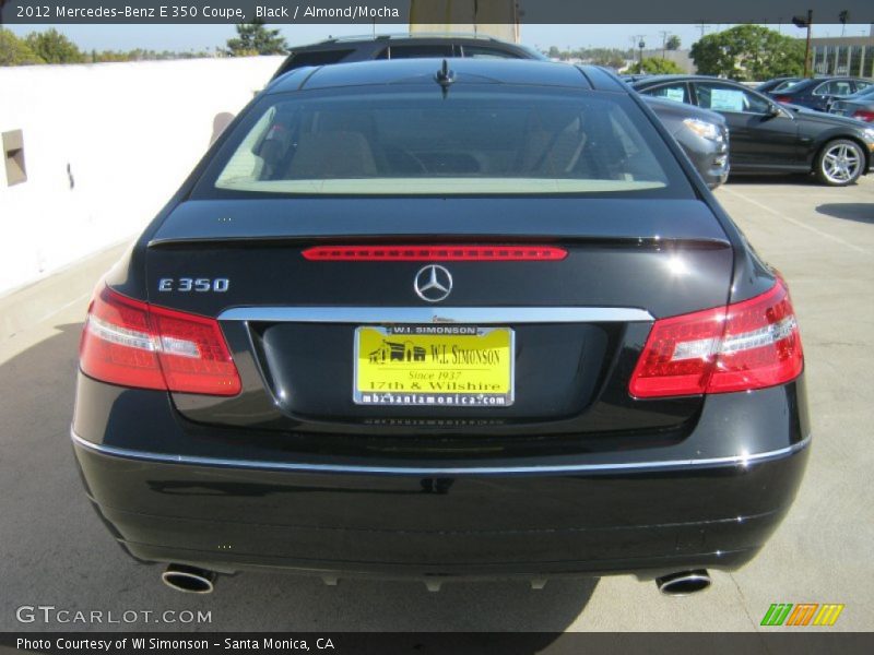Black / Almond/Mocha 2012 Mercedes-Benz E 350 Coupe