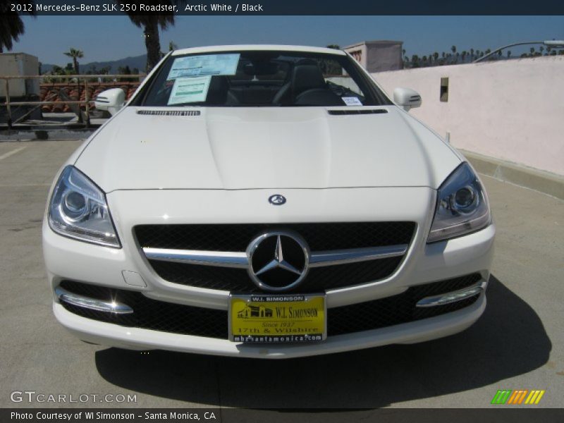 Arctic White / Black 2012 Mercedes-Benz SLK 250 Roadster