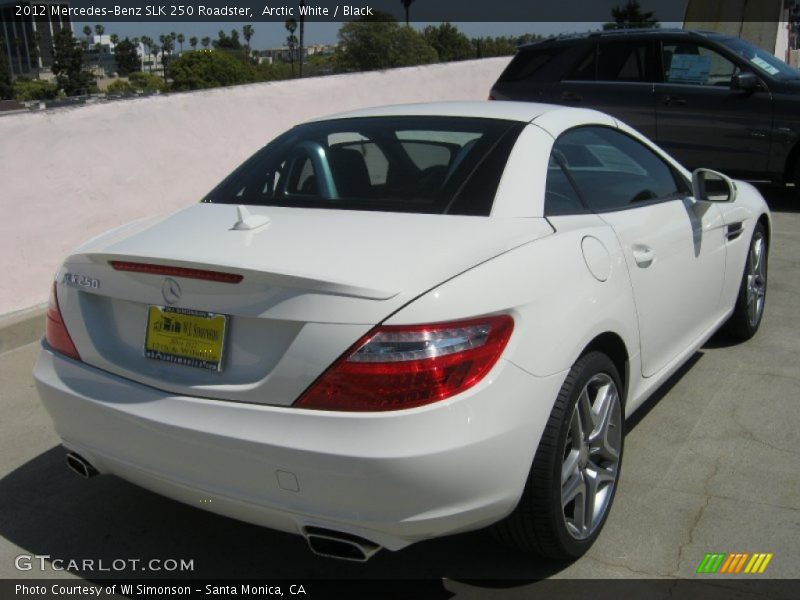 Arctic White / Black 2012 Mercedes-Benz SLK 250 Roadster