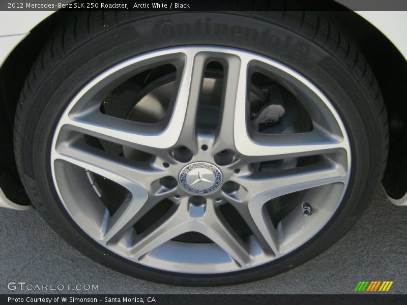 Arctic White / Black 2012 Mercedes-Benz SLK 250 Roadster
