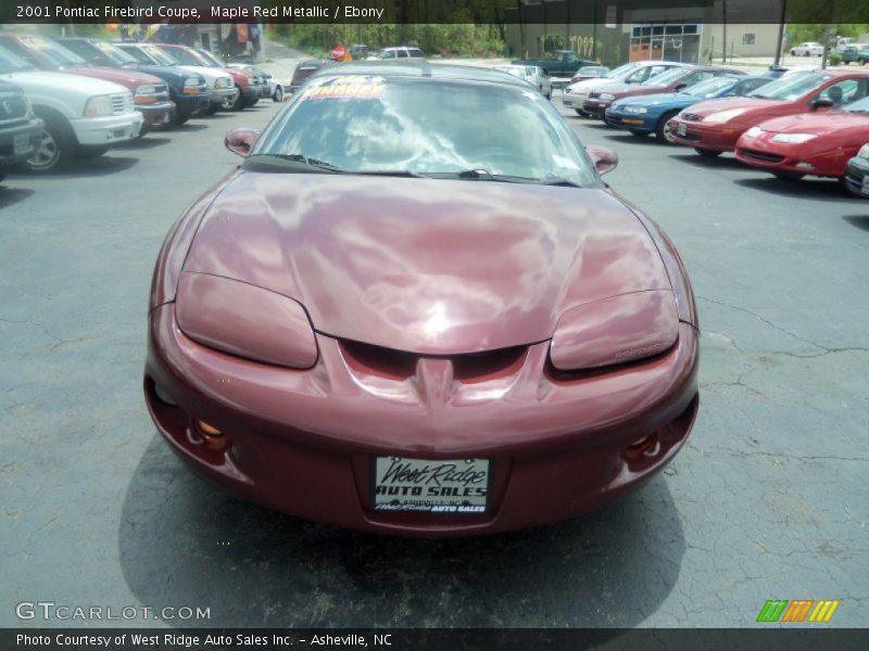 Maple Red Metallic / Ebony 2001 Pontiac Firebird Coupe