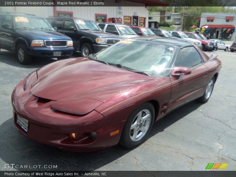 Maple Red Metallic / Ebony 2001 Pontiac Firebird Coupe