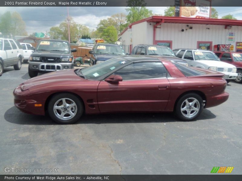 Maple Red Metallic / Ebony 2001 Pontiac Firebird Coupe