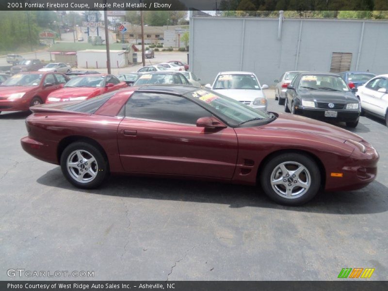 Maple Red Metallic / Ebony 2001 Pontiac Firebird Coupe