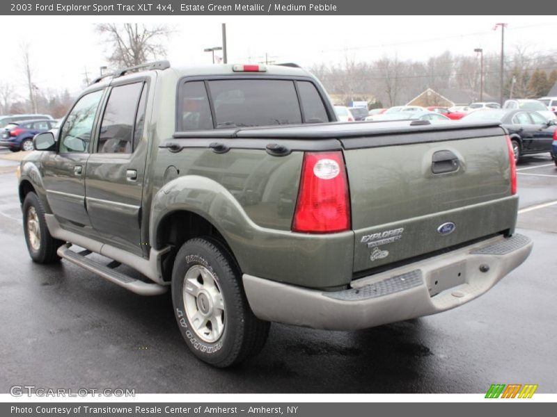 Estate Green Metallic / Medium Pebble 2003 Ford Explorer Sport Trac XLT 4x4