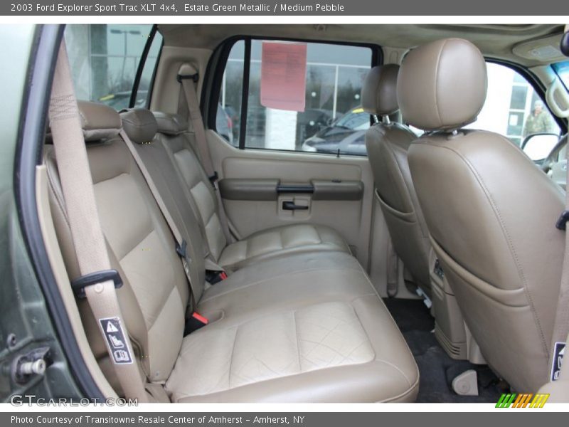 Estate Green Metallic / Medium Pebble 2003 Ford Explorer Sport Trac XLT 4x4