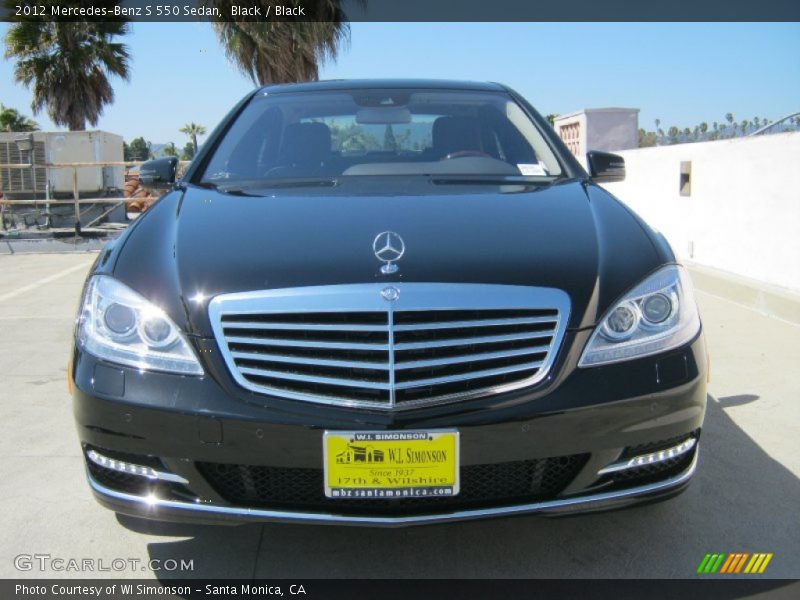 Black / Black 2012 Mercedes-Benz S 550 Sedan