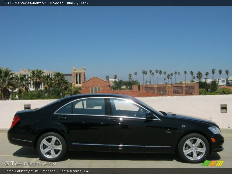 Black / Black 2012 Mercedes-Benz S 550 Sedan