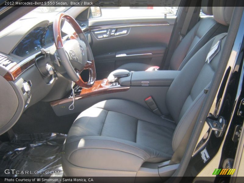 Black / Black 2012 Mercedes-Benz S 550 Sedan
