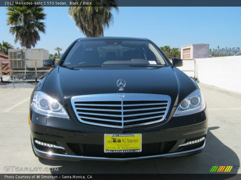 Black / Black 2012 Mercedes-Benz S 550 Sedan