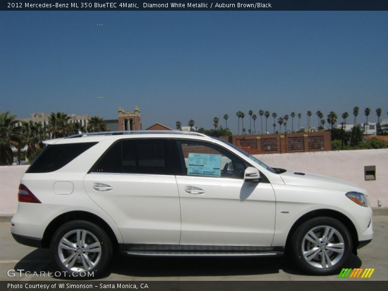 Diamond White Metallic / Auburn Brown/Black 2012 Mercedes-Benz ML 350 BlueTEC 4Matic